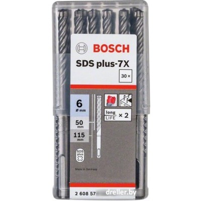 6х50х115 мм бур (сверло) SDS-plus 7X BOSCH 6х50х115 мм бур (сверло) SDS-plus 7X BOSCH