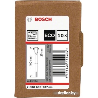 Плоское зубило SDS-max 400х25мм BOSCH ECO Плоское зубило SDS-max 400х25мм BOSCH ECO
