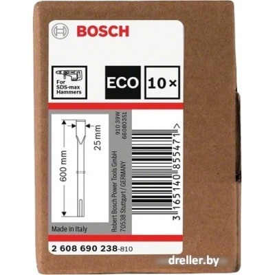 Плоское зубило SDS-max 600х25мм BOSCH ECO Плоское зубило SDS-max 600х25мм BOSCH ECO
