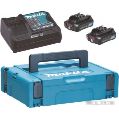 Makita BL1021B + DC10SB (12В/2 Ah + 12В) Makita BL1021B + DC10SB (12В/2 Ah + 12В)
