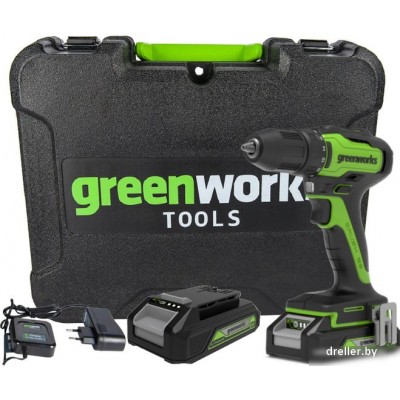 Greenworks GD24DD35K2 3704007UA (с 1-м АКБ, кейс) Greenworks GD24DD35K2 3704007UA (с 1-м АКБ, кейс)
