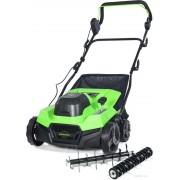 Скарификатор-аэратор Greenworks GD40SC38IIK4 2517607UB (с 1-м АКБ)