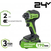 Винтоверт Greenworks ID3170 3804907CUA (с 1-им АКБ)