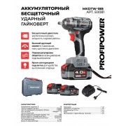 Profipower MKDTW-18B E0081 (с 2-мя АКБ, кейс)