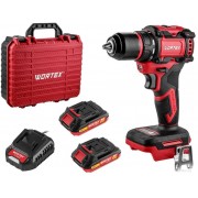 Дрель-шуруповерт Wortex BD 2025-1 DLi 1329838 (с 2-мя АКБ, кейс)