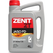 Моторное масло Zenit 2T Jaso FD 4л
